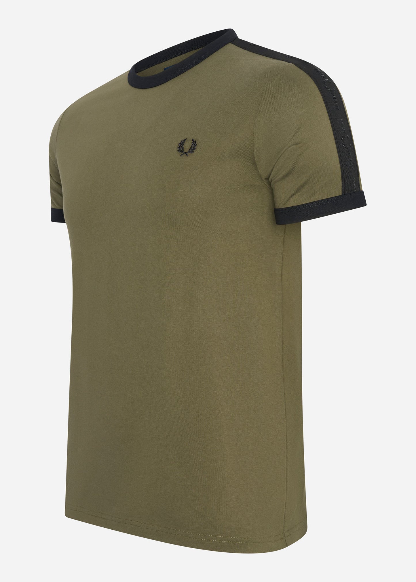 fred perry t-shirt tonal taped t-shirt