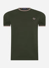 Fred Perry T-shirts  Twin tipped t-shirt - hunting green 