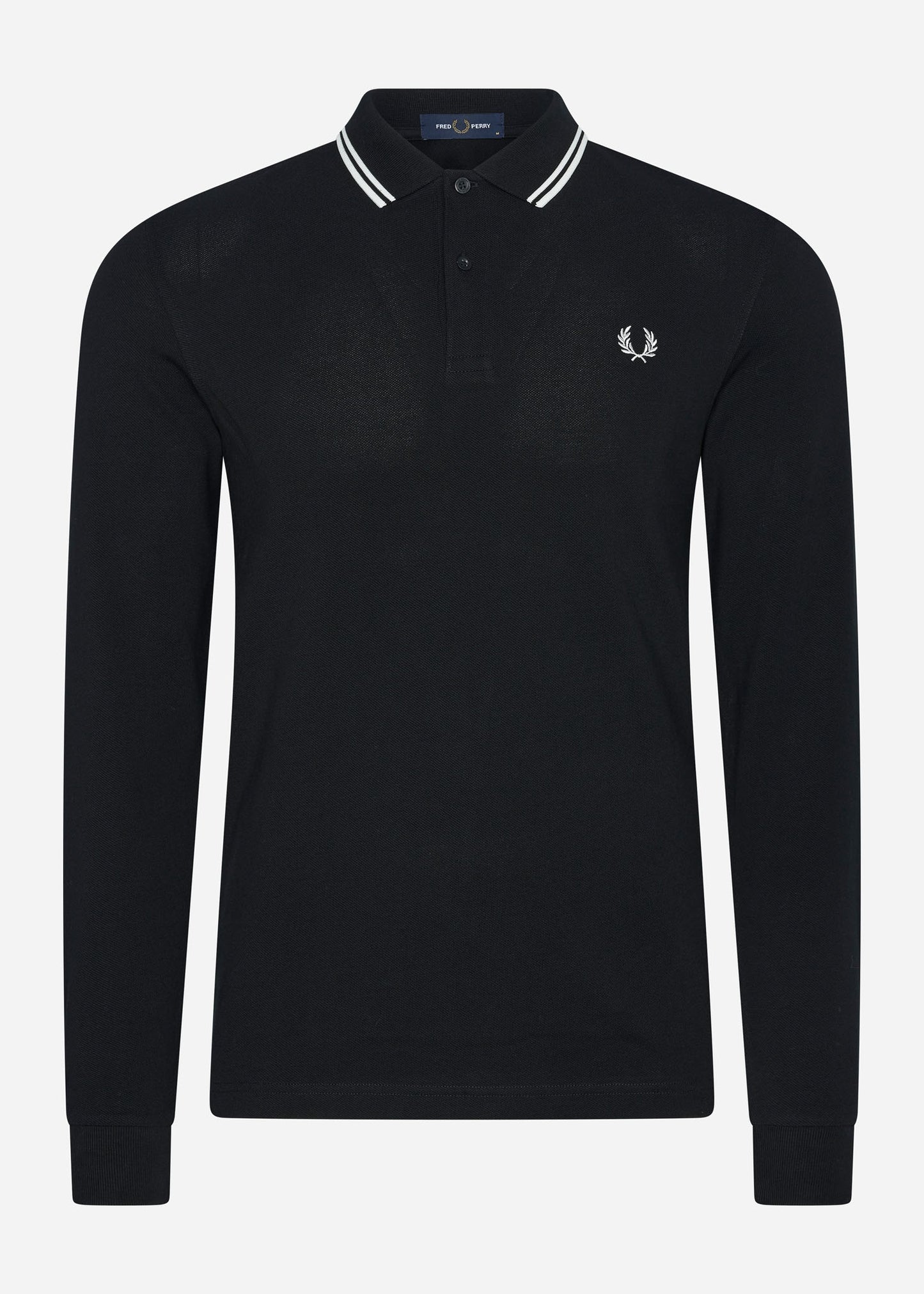 Fred Perry Longsleeve Polo's  Ls twin tipped polo shirt - black 