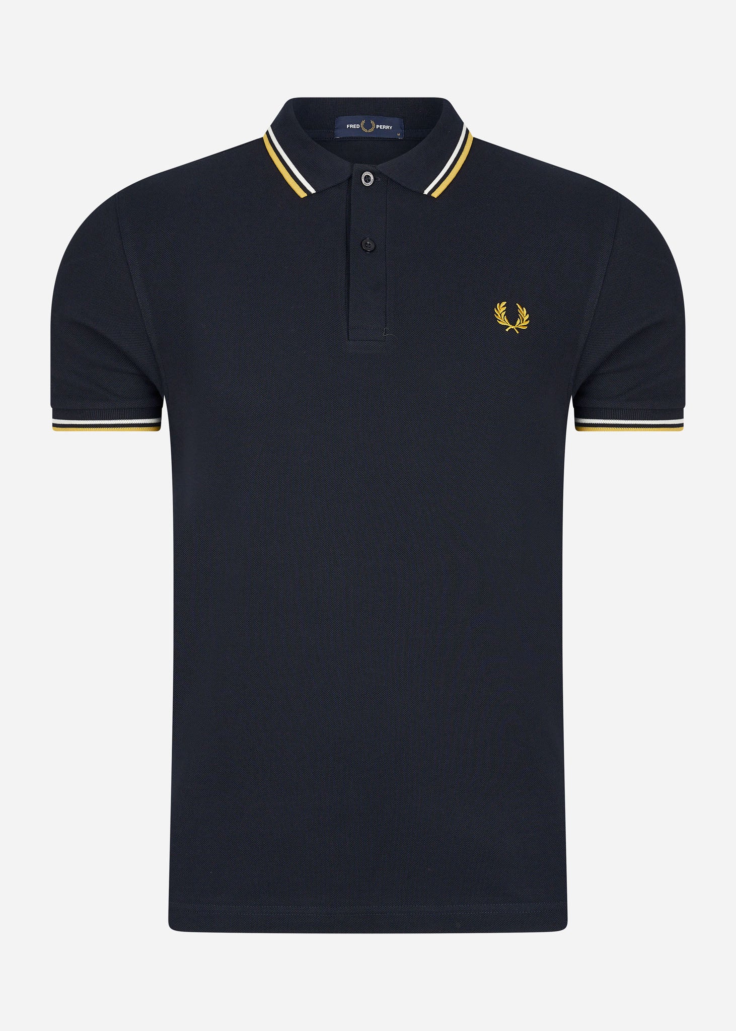 Fred Perry Polo's  Twin tipped fred perry shirt - navy ecru golden hour 