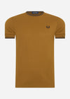 Fred Perry T-shirts  Twin tipped t-shirt - dark caramel 