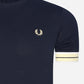 fred perry t-shirt pique navy 
