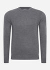 Ben Sherman Truien  Signature merino crew - steel 