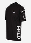 Fred Perry T-shirts  Bold branding t-shirt - black 