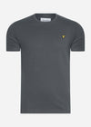 Lyle & Scott T-shirts  Plain t-shirt - gunmetal 