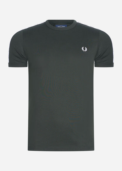 Fred Perry T-shirts  Taped ringer t-shirt - night green 