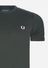 Fred Perry T-shirts  Taped ringer t-shirt - night green 