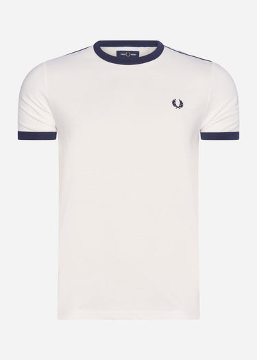 Fred Perry T-shirts  Taped ringer t-shirt - snow white 