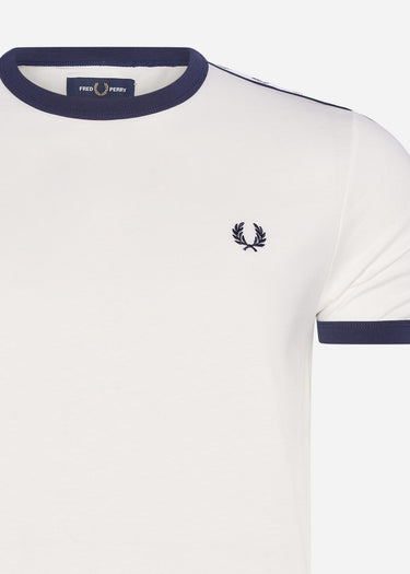 Fred Perry T-shirts  Taped ringer t-shirt - snow white 