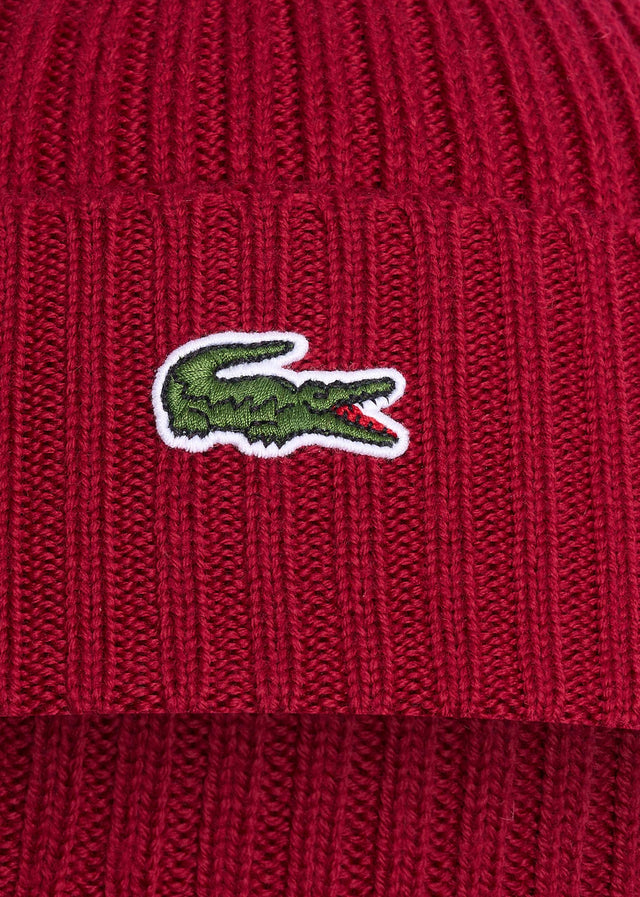 Lacoste Beanies  Wool cap - bordeaux 