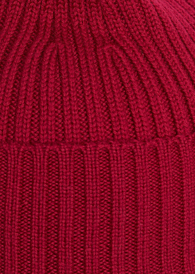 Lacoste Beanies  Wool cap - bordeaux 