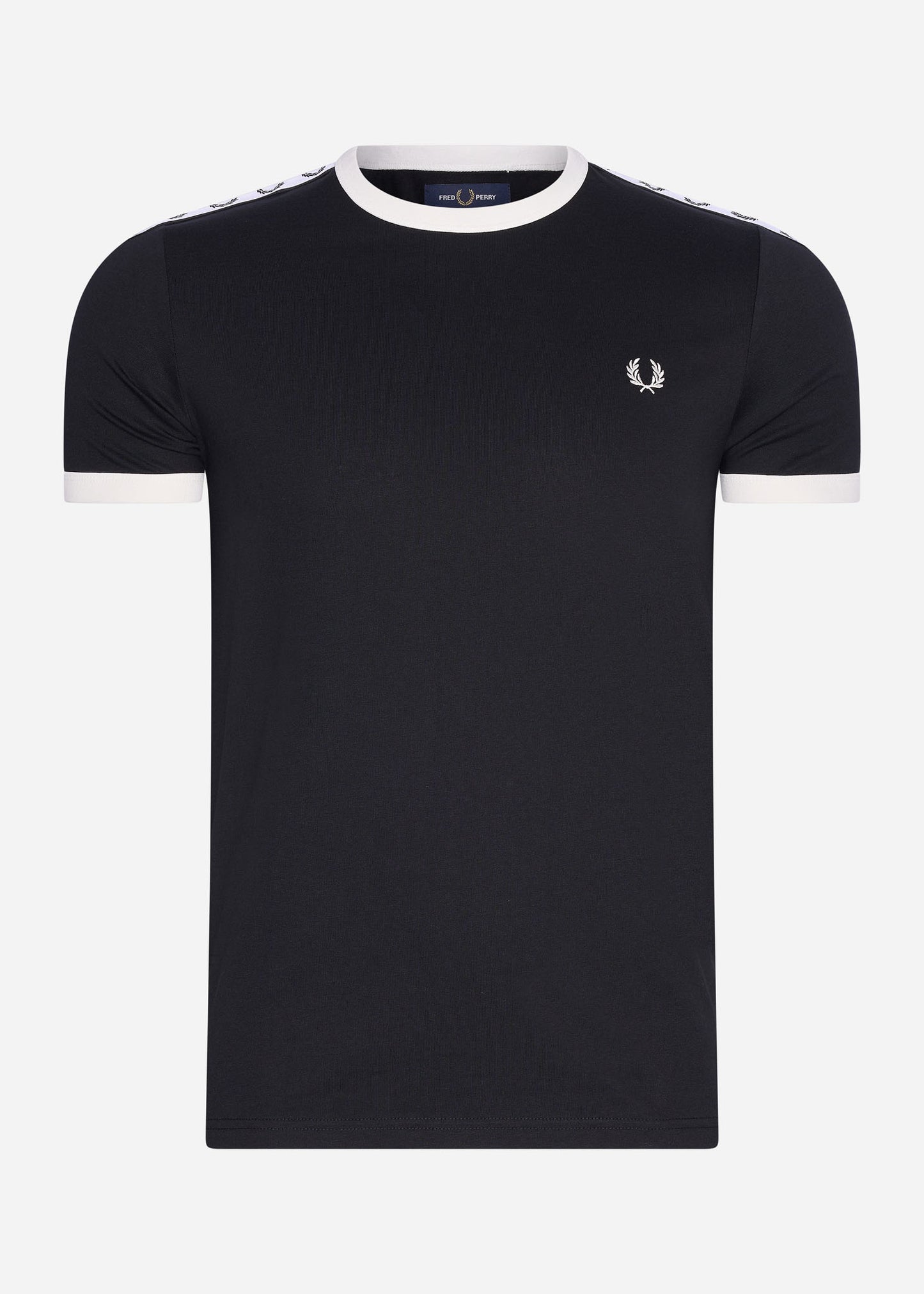 Fred Perry T-shirts  Taped ringer t-shirt - black 