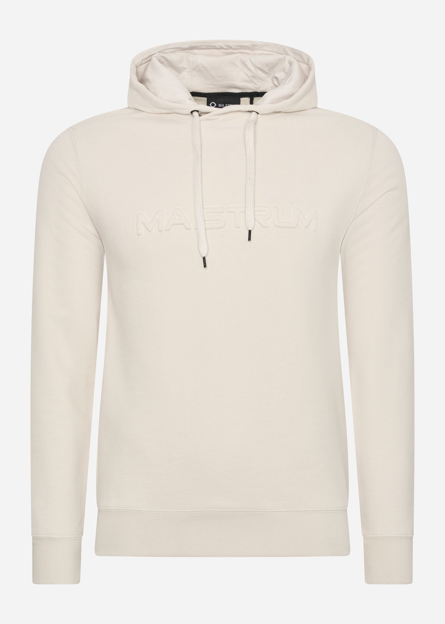 MA.Strum Hoodies  Embossed logo overhead hoody - aluminium 