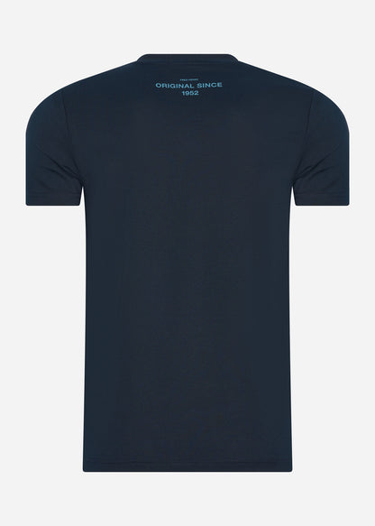 Fred Perry T-shirts  Glitched graphic t-shirt - navy 