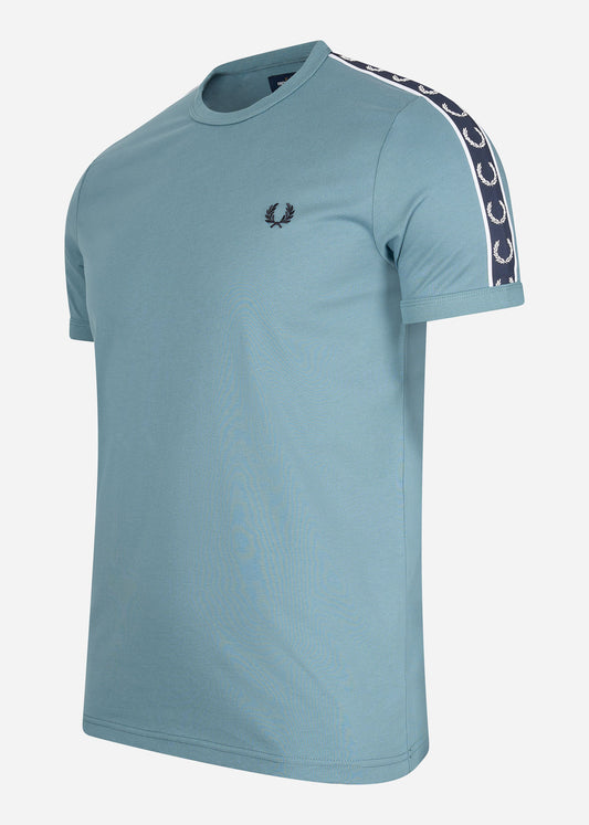 Fred Perry T-shirts  Contrast tape ringer t-shirt - ash blue navy 