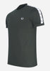 Fred Perry T-shirts  Taped ringer t-shirt - night green 