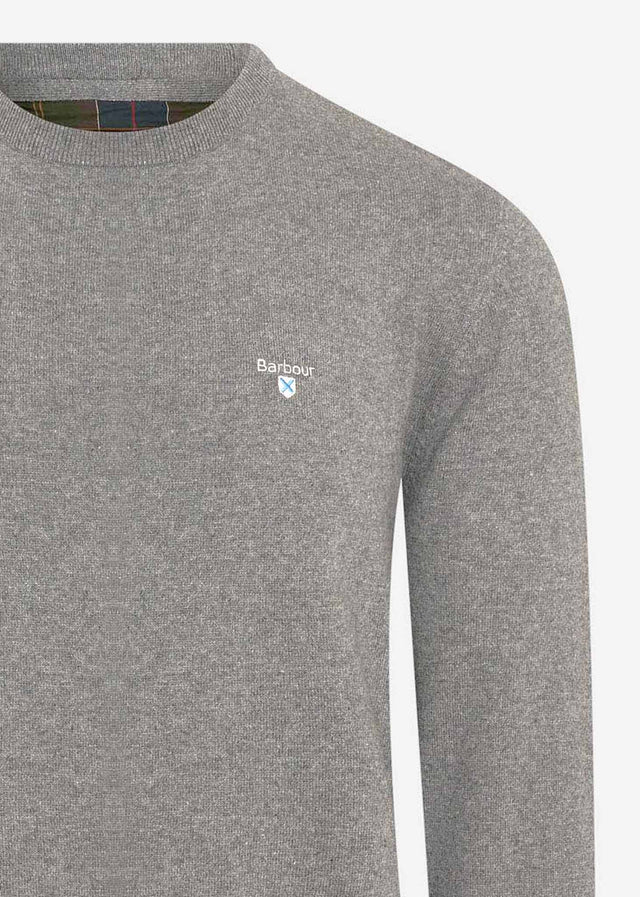 Barbour Sweaters  Essential cotton cashmere crew - grey marl 
