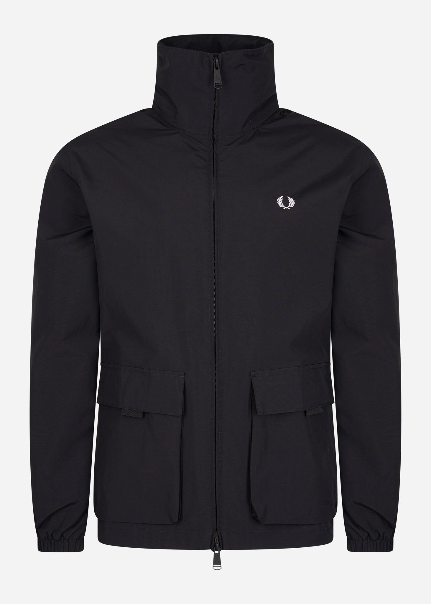 Fred Perry Jassen  Patch pocket zip through jacket - black 