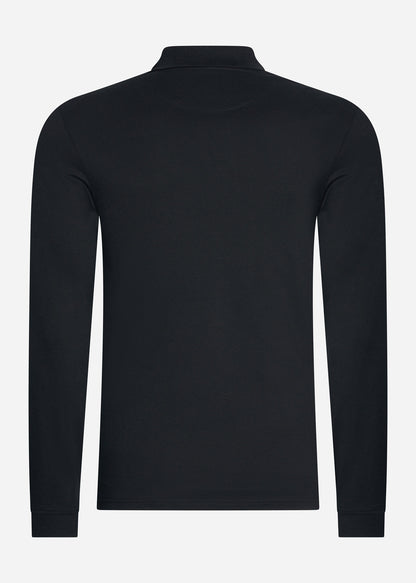 Lyle & Scott Longsleeve Polo's  LS polo shirt - jet black 