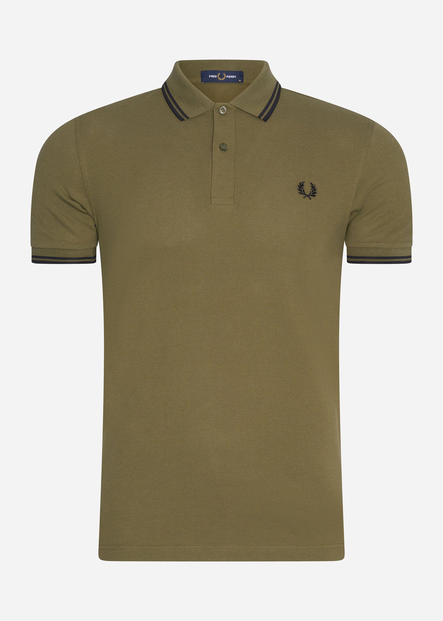 fred perry polo uniform green