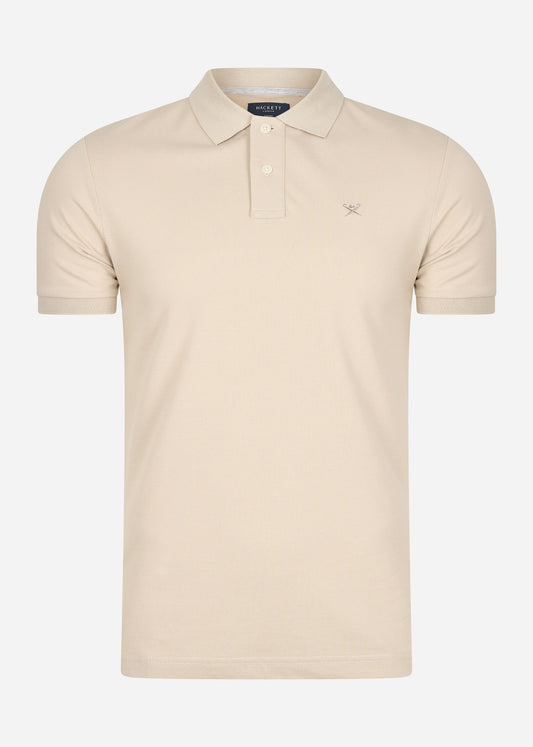 Hackett London Polo's  Cotton pique polo shirt - silver lining 