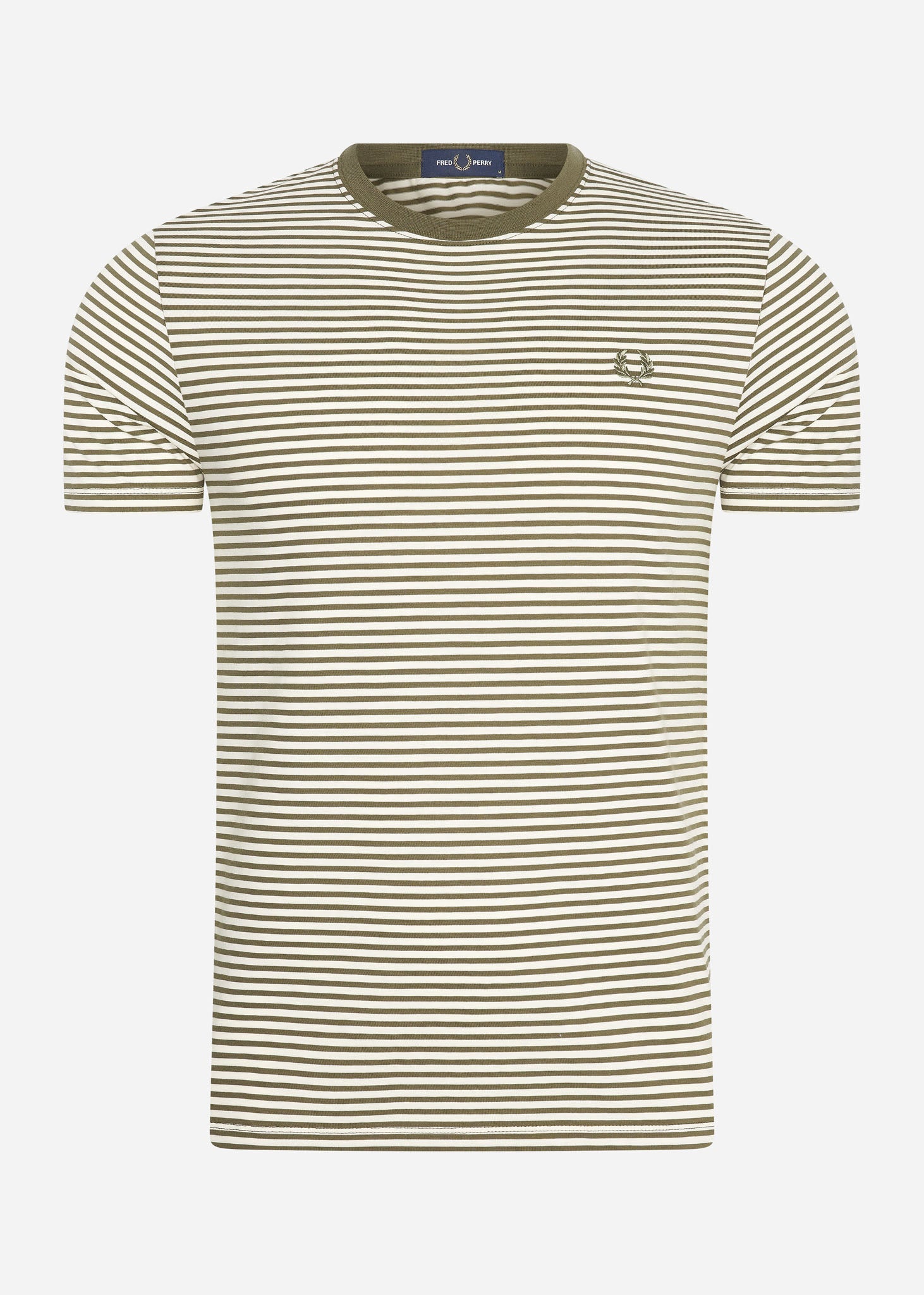 Fred Perry T-shirts  Two colour stripe t-shirt - military green 