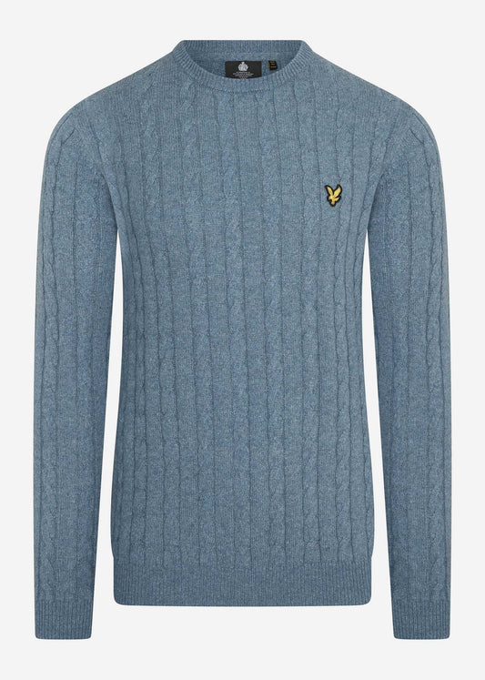 Lyle & Scott Truien  Cable jumper - slate blue marl 