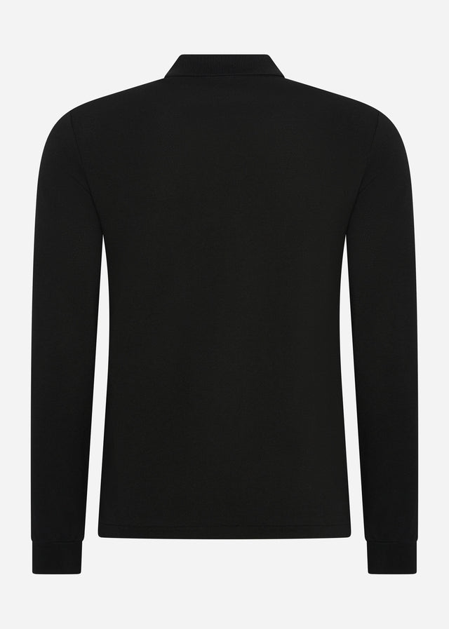 Lacoste Long Sleeve Polos  Longsleeve polo - black 