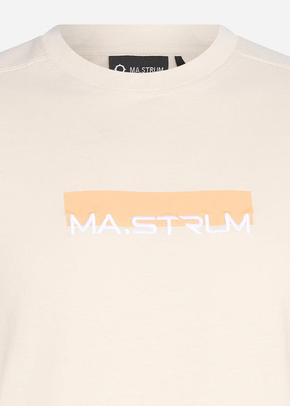 MA.Strum T-shirts  MA.Strum block print tee - aluminium 