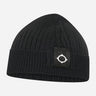 MA.Strum Mutsen  Rib knit beanie - jet black 