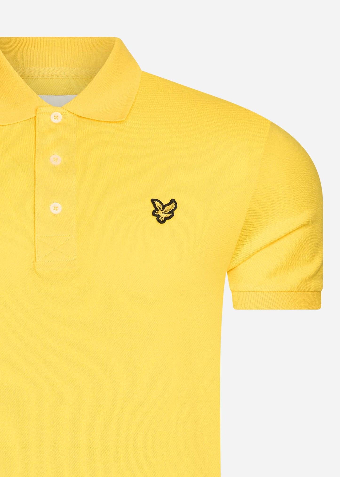 Plain polo shirt - sunshine yellow