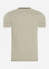 Fred Perry T-shirts  Two colour stripe t-shirt - military green 