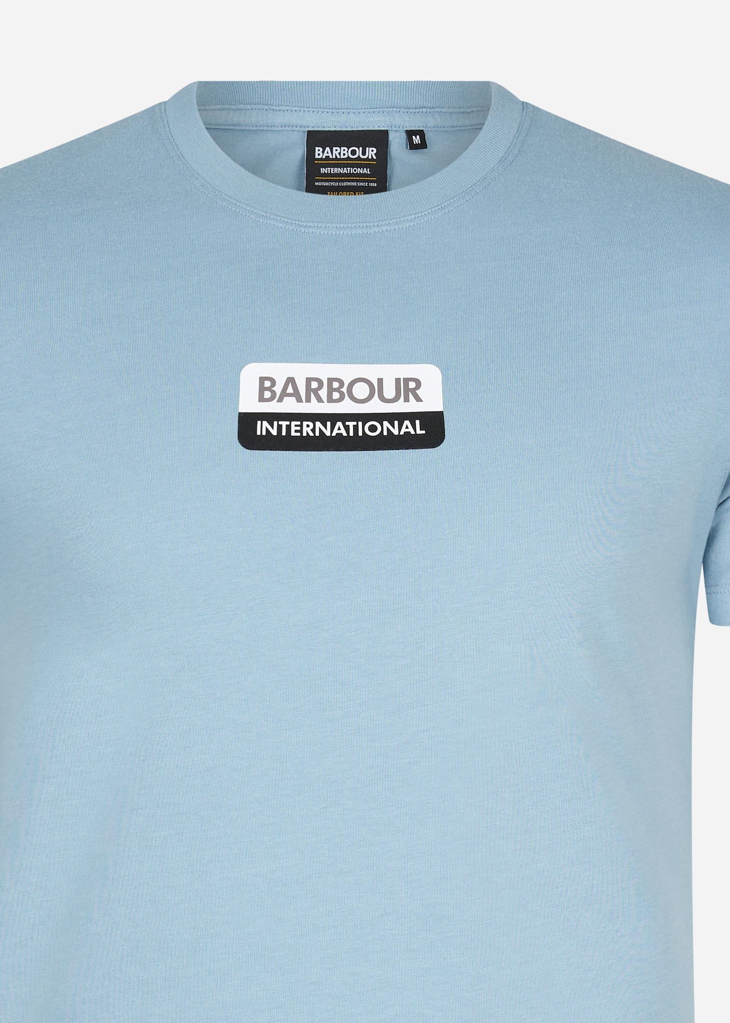 barbour international powder blue t-shirt