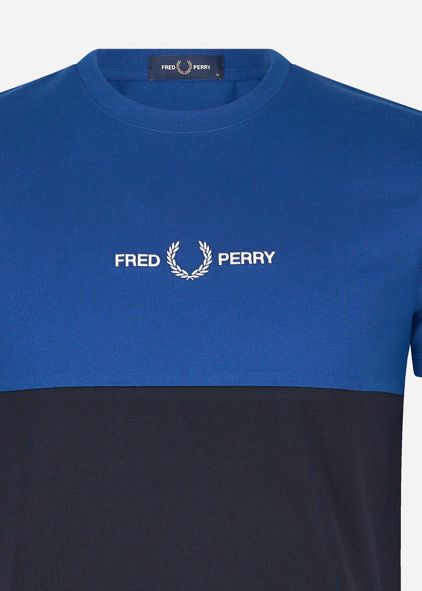 Fred Perry T-shirts  Branded colour block t-shirt - navy 