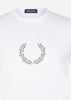 Fred Perry T-shirts  Reflective laurel wreath t-shirt - white 