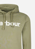 Barbour Hoodies  Logo popover hoodie - bleached olive 