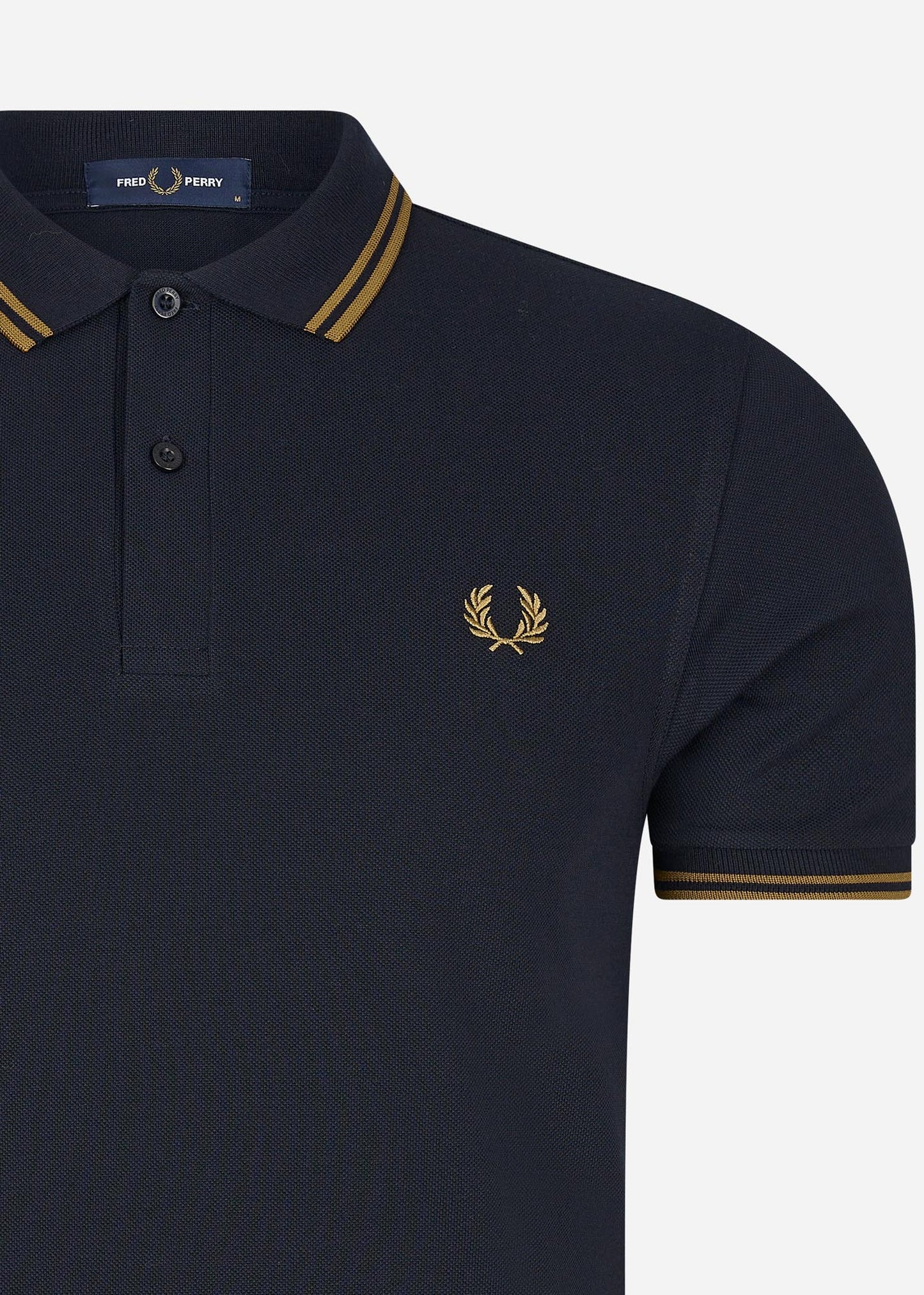 Fred Perry Polo's  Twin tipped fred perry shirt - navy dark caramel 