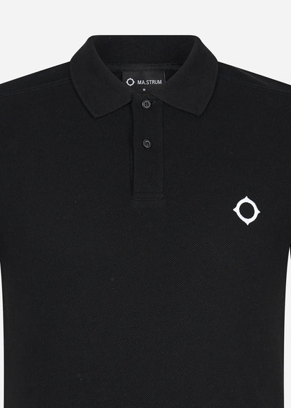 MA.Strum Polo's  SS pique polo - jet black 