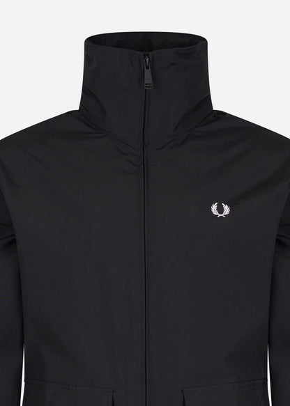 Fred Perry Jassen  Patch pocket zip through jacket - black 