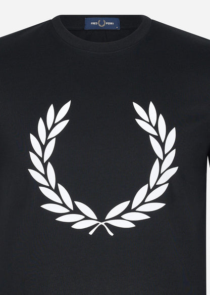 Fred Perry T-shirts  Badge detail t-shirt - black 