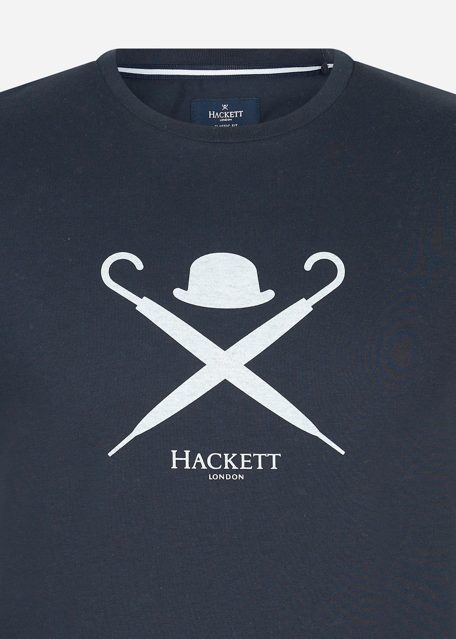 Hackett London T-shirts  Large logo t-shirt - dark navy 