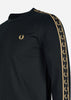 Fred Perry Longsleeve Tees  Long sleeve laured taped tee - black gold 