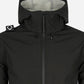 Softshell hooded jacket - jet black