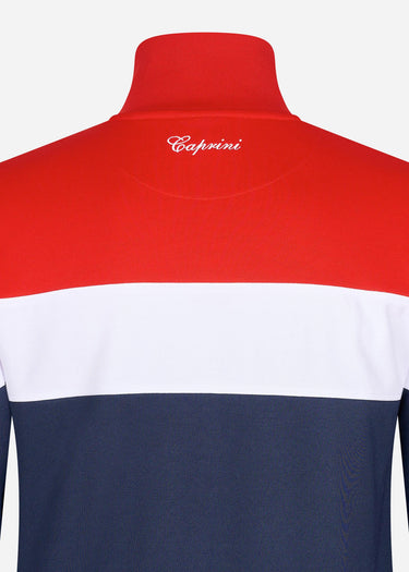 Ellesse Vesten  Caprini track top - red navy white 