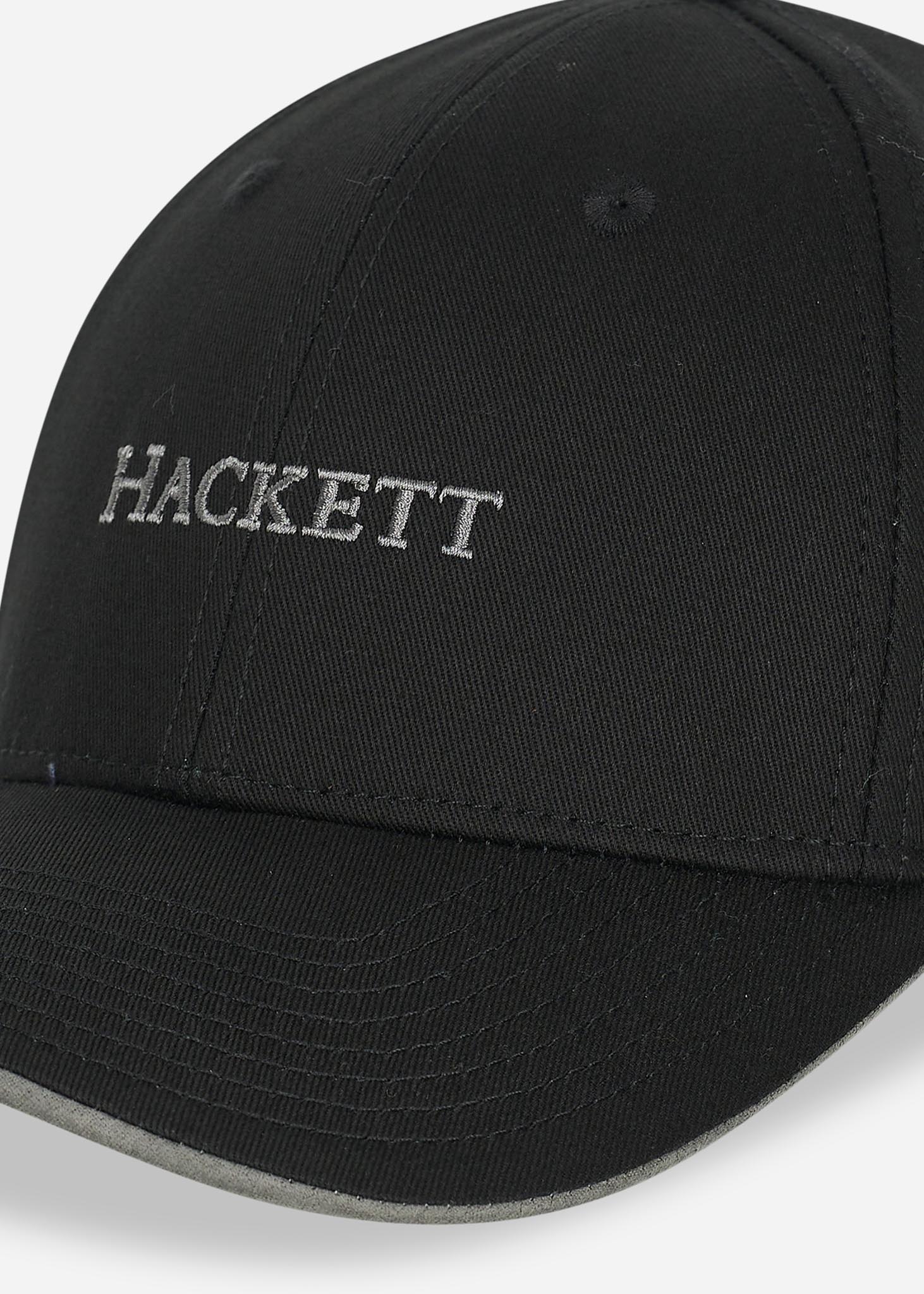 Hackett London Petten  Essential baseball cap - black grey 