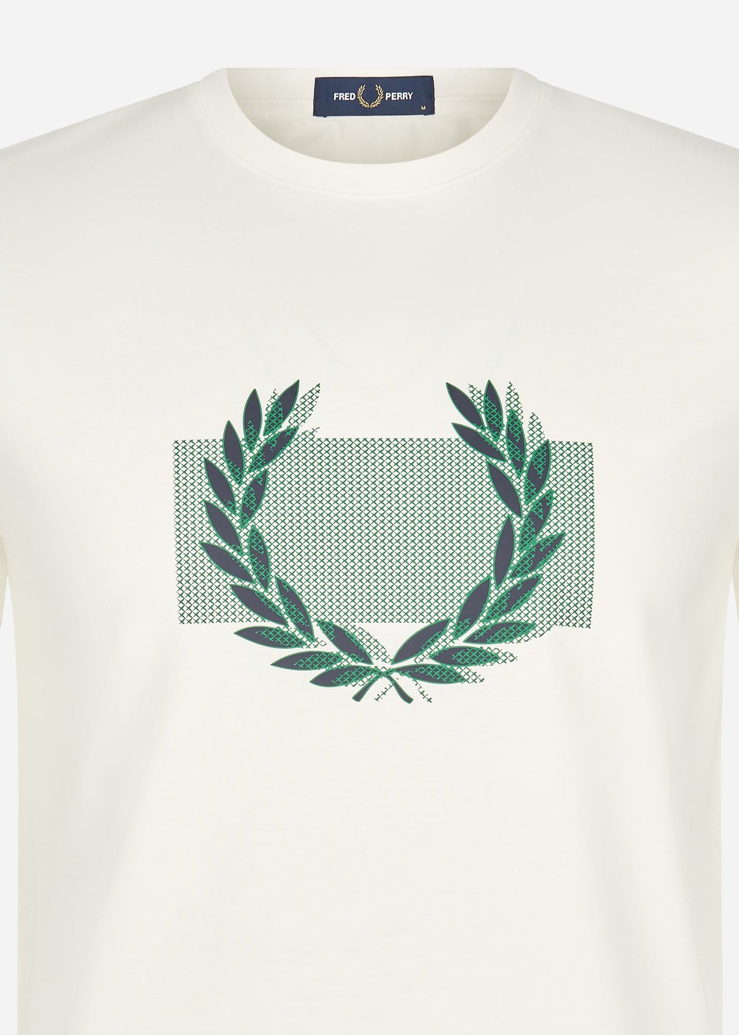 Fred Perry T-shirts  Colour block Laurel wreath t-shirt - snow white 