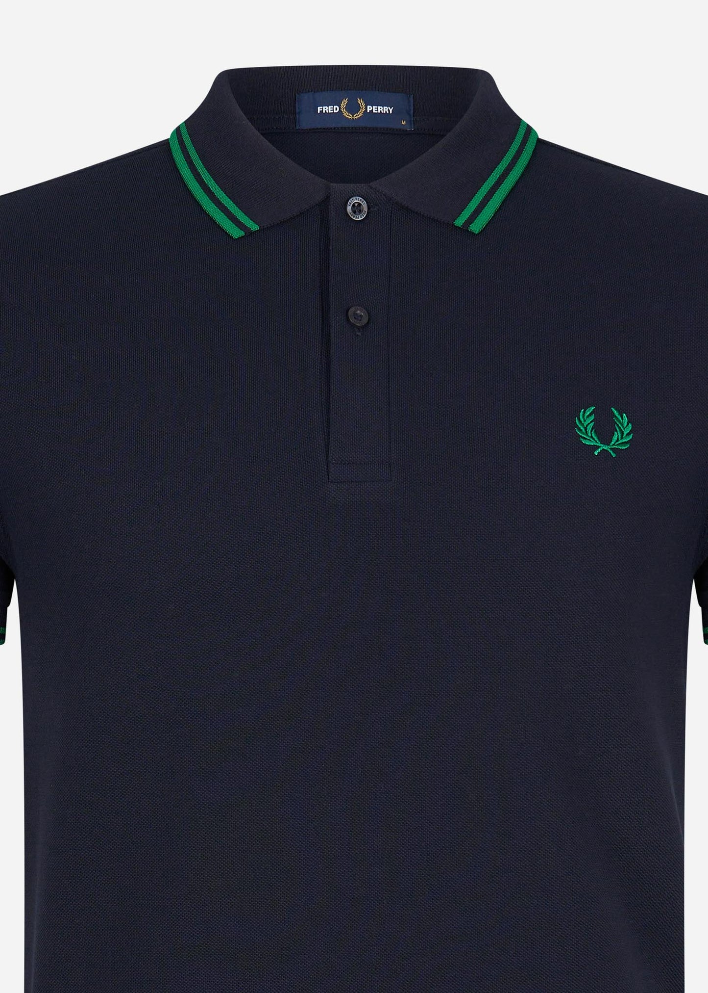 Fred Perry Polo's  Twin tipped fred perry shirt - navy fp green 