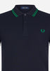 Fred Perry Polo's  Twin tipped fred perry shirt - navy fp green 