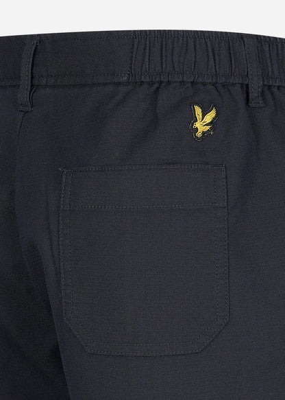 Lyle & Scott Korte Broeken  Crest textured short - dark navy 