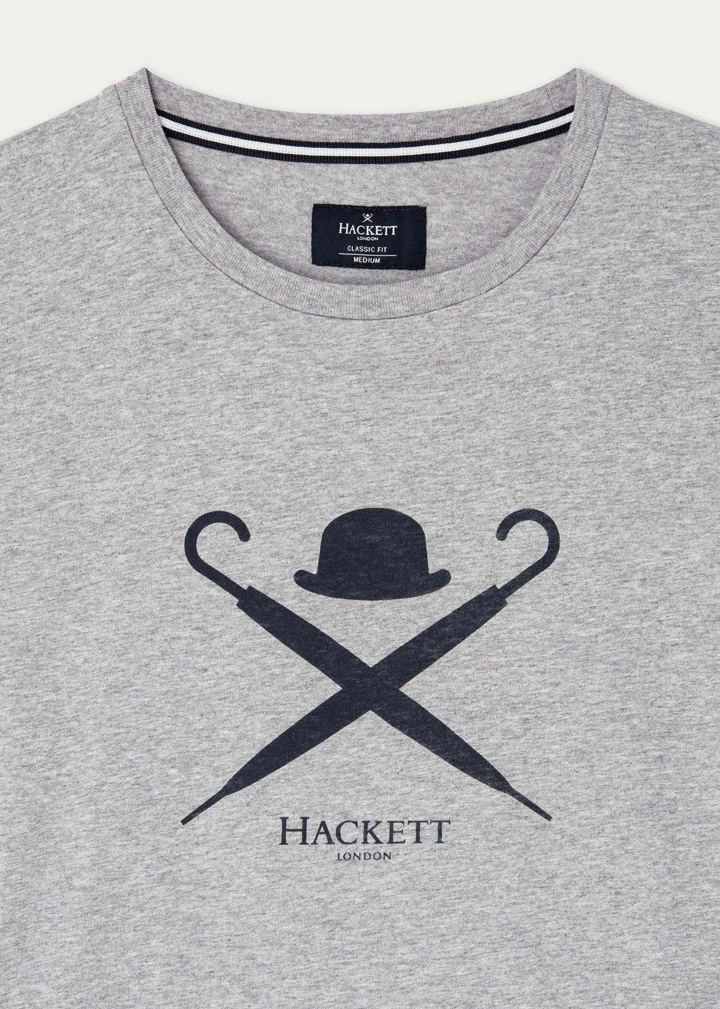Large logo t-shirt - light grey marl